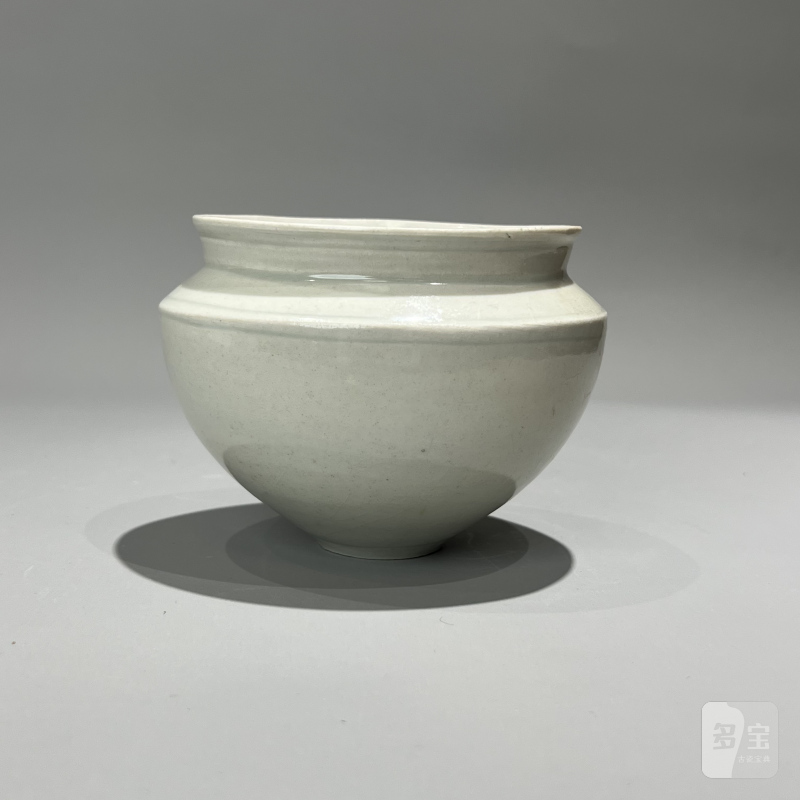 明代 青白釉束颈钵 - 图8